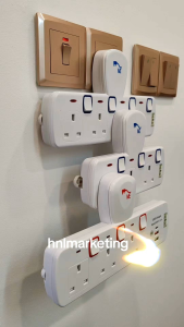 ME 3WAYS 4WAYS ADAPORT T ADAPTOR 13A SWITCH WITH TYPE-C USB PORT SIRIM