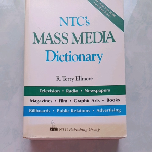 หนังสือมือสอง ดิกภาษาอังกฤษ  MASS  MEDIA  DICTIONARY.... BY NTC... กระดาษบริเวณสันมีจุดเหลือง