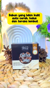 Coffee Herbal Soap SR12 Sabun Kopi Sabun Herbal Pembersih Wajah Flek Hitam Bekas Jerawat