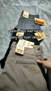Celana Kanvas Standar DLC063 Reguler Fit Panjang Pria Cowok Dewasa 28 - 38
