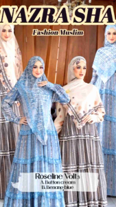 SARKIS ROSELINE 3: Baju Gamis Syari Muslimah Roseline Volt3 By Sarkis