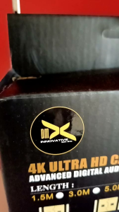 DMX TECHNOLOGY HDMI Cable V2.0 Cable 4K ULTRA HD CABLE WITH ETHERNET MALE TO MALE