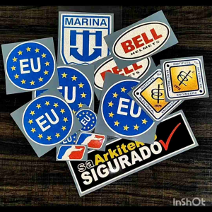 uap sa arkitekto sigurado 3M reflective printed laminated sticker for cars motorcyle gadgets laptop etc.