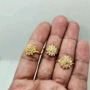 Cincin Pancar Bintang Lapis Emas 24k