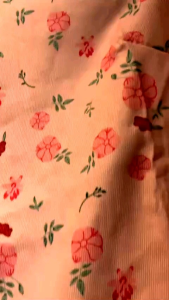 Áo dài hoa nhí nhung bu danh