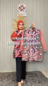 TUNIK JUMPUTAN HANDMADE BATIK ETNIK PALEMBANG SERIES LILA II