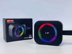 LP-V39 Portable Bluetooth Speaker RGB Light Super Bass 8W Wireless Speaker with AUX USB TF Card