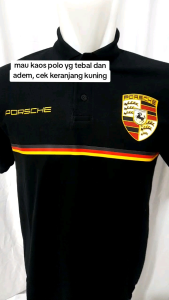 Kaos Polo Shirt Pria Motif Porsche Lengan Pendek katun Pique Kekinian Sablon DTF