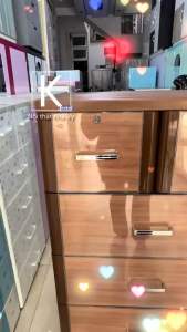 Tủ nhựa Duy Tân tabi L (FREESHIP+ lắp ráp miễn phí) nhiều tầng ngăn kéo trơn vân gỗ đơn giản hiện đại(cao130cmngang70cm sâu 48cm) - nội thất Khả Vy