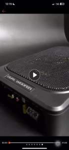 STINGER 7 INCH DUAL UNDERSEAT MINI ACTIVE SUBWOOFER 300 WATTS MAX