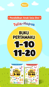 Buku Anak Tulis Hapus Buku Pertamaku 1-10 dan 11-20 Ahlan!