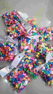 Colorful Decorative Stones Rainbow Dyed Pebbles for Crafts and Decor