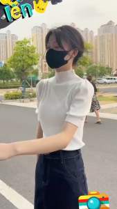 Áo thun cổ lọ tay ngắn nhún vai NHIỀU MÀU SIÊU SANG CHẢNH DỄ PHỐI ĐỒ 111C