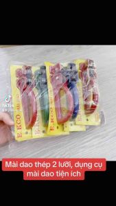 Mài dao thép 2 lưỡi  dụng cụ mài dao tiện ích- - gia dụng Nari