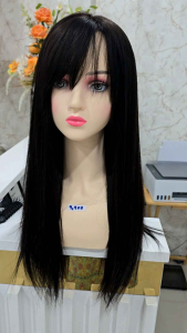 วิกผมแท้ทอมือ มีหนังศีรษะ แสกได้ทุกทาง ย้อมสีได้ แน่นกระชับ ผู้ป่วยคีโม หัวเล็กใส่ได้