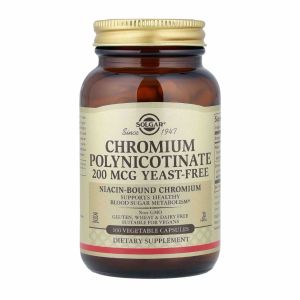 Solgar Chromium Polynicotinate 200 mcg 100 Vegetable Capsules
