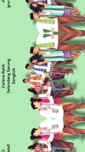 Setelan Celana Batik Betawi & Aksesoris Tradisional Indonesia