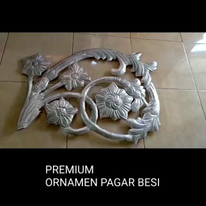 Ornamen pagar besi tempa Uk60x80cm 2muka