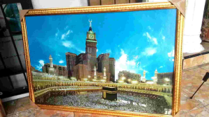Hiasan Dinding Kaligrafi Kabah Mekkah
