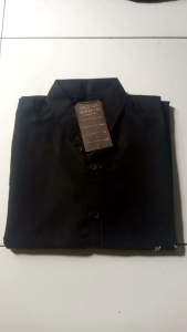 KEMEJA TORES LENGAN PANJANG PRIA HITAM