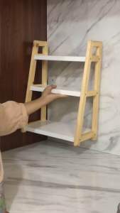 MEDIUM RAK !! Paket Rak+5toples Rak kayu serbaguna 3 susun MULTIFUNGSI