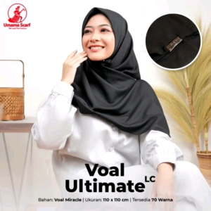 MURAH! Hijab Voal Ultimate LC Polos Bahan Voal Miracle Premium