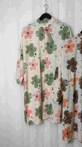Tunik Crinkle Bunga Kekinian: Desain & Bahan Terbaik