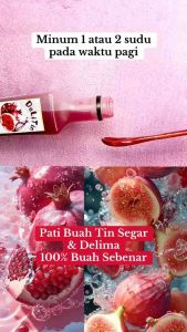 Pati Buah tin dan delima (buah tin segar tidak di extract )