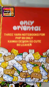 3 FOR 149: Cute YARN NOTEBOOKS & Kawaii Theme Stationery Set