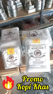 KOPI BUBUK MURNI ROBUSTA - ARABICA KASPANDI CAP SEPOOR KHAS PASURUAN - (BUNGKUS KERTAS) 2 UKURAN