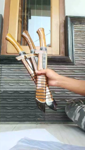 golok sembelih bohler k110 fullkayu johar kombinasi tanduk