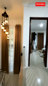 Gorden Blackout Import Polos Tinggi 250cm Jendela Pintu Rumah Minimalis Cantik Mewah model ring 6gelombang