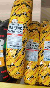 Ban Motor Tubeles Depan Belakang Mio Beat Vario Genio Xride dll SWALLOW SB-115 SEA HAWK 70/90-14 & 80/90-14