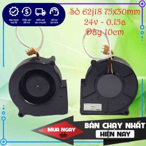 Quạt sò tản nhiệt 62j18 Nidec 24v 015a 75cm (75x30mm) chính hãng mới