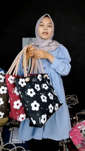 Tas Cewek totebag motif terbaru Tas totebag Wanita