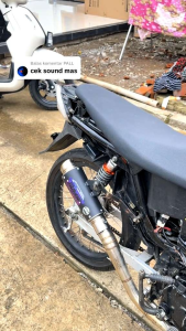 Slincer Knalpot RMS Muffler Original Pro Black Inlet 50 Sarangan Full Shorty Model Proliner