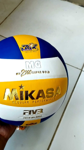 BOLA VOLI MIKASA SUPERGOLD MV2200 SIZE 5 DEWASA  bola voli