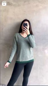 SACHIE KNIT TOPS-sweater wanita rajut