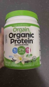 (Exp: 2027) Organ Organic Protein Powderplant Based Sweet Vanilla Bean 462G