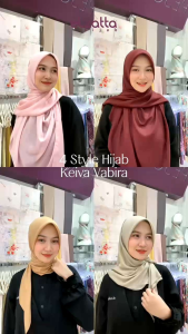 ELZATTA KEIVA VABIRA KERUDUNG HIJAB JILBAB SEGIEMPAT HIJAB SEGI EMPAT POLOS BAHAN VOAL KERUDUNG ELZATTA TERBARU