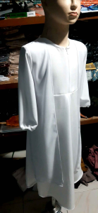 Gamis Anak Perempuan Muslimah Warna Putih Usia 234567 tahun | Fashion Muslim anak Perempuan | Gamis Anak Warna Putih Kain Syakila Premium