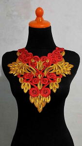 renda bordir coker dada tari anak murah/kace/aksesoris tari/kostum tari