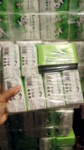 Pack 6 pcs + free box Tisu Greensoft Popup 130 Sheets + Box Beli Tisu Gratis Box