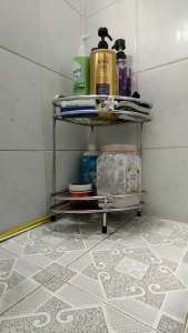 Kệ góc nhà tắm 2 tầng inox chống gỉ – Kệ đựng đồ nhà tắm nhỏ gọn tiện lợi