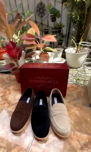 Sepatu Loafer Pria Suede Casual