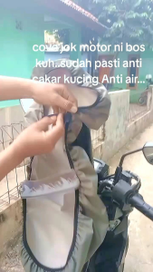 Sarung Cover Jok Motor Honda BIET Tahan Air & Anti Cakar Kucing