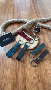 Genuine leather Key Chain KeyHolder Cowhide Leather with Gun Black Zinc Alloy For Men and Women
