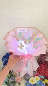 [Free Kartu Ucapan]Butterfly bouquet LED| Buket kupu kupu | Buket bunga| Buket kupu kupu murah | Butterfly | Sopiestyle