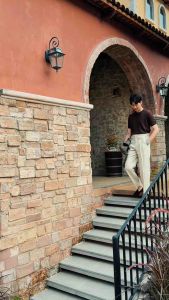 TOFFY & BROWN / GEMSTONE LINEN TROUSERS