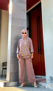 Set No Brand X Chatifa Code 0326 | Setelan Combed Premium | Setelan Celana Cargo | One Set Cargo Premium | Setelan Celana Atasan Sablon | One Set No Brand 100%